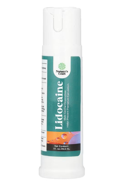 Nature's Craft
Lidocaine, Male Genital Desensitizer, 10 mg, 1 fl oz (29.6 ml)