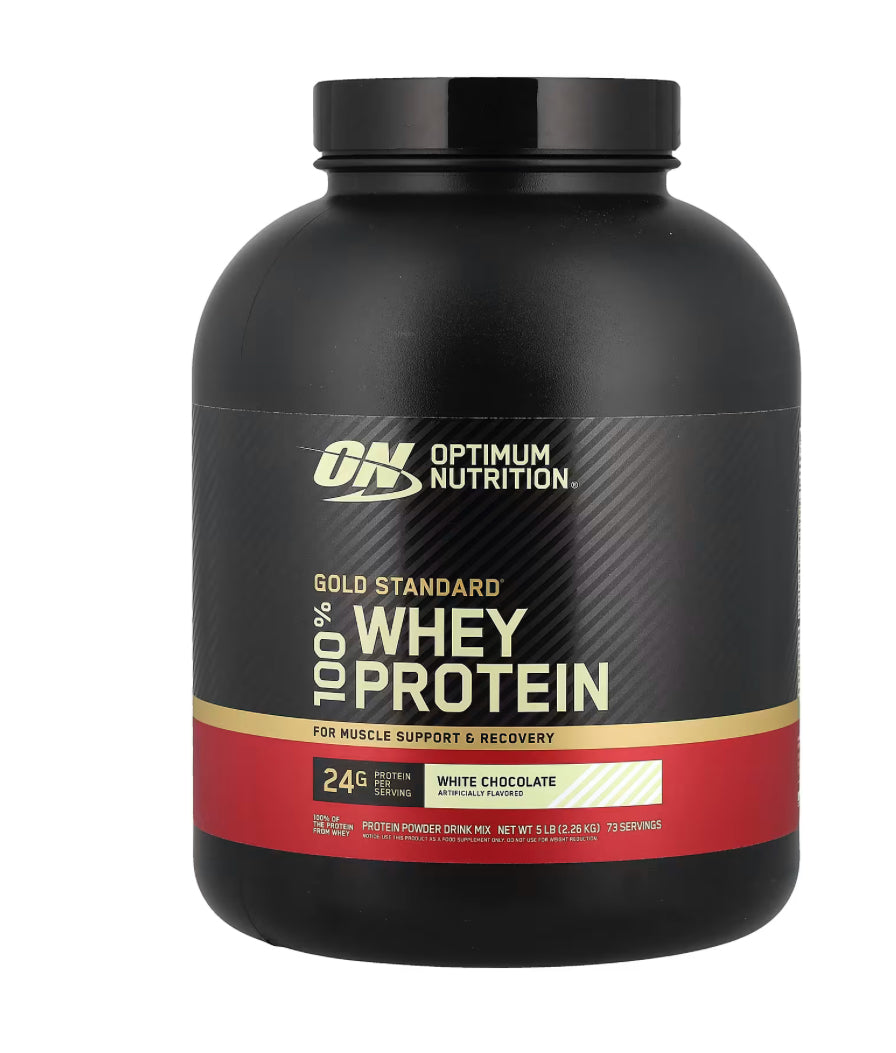 Optimum Nutrition Gold Standard® 100% Whey Protein, White Chocolate, 5 lb (2.26 kg)