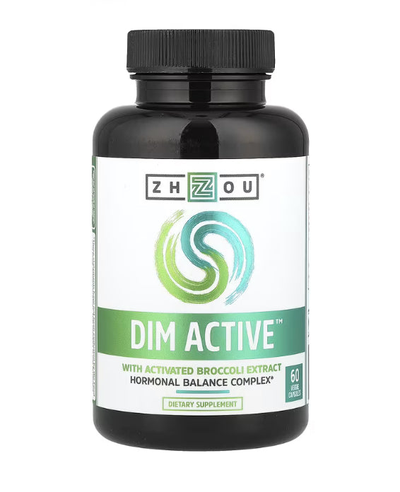 Zhou Nutrition DIM Active™ With Activated Broccoli Extract, 60 Veggie Capsules