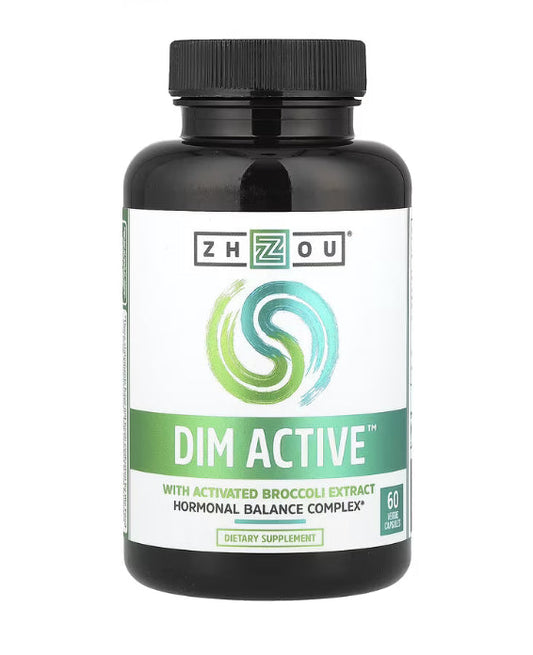 Zhou Nutrition DIM Active™ With Activated Broccoli Extract, 60 Veggie Capsules