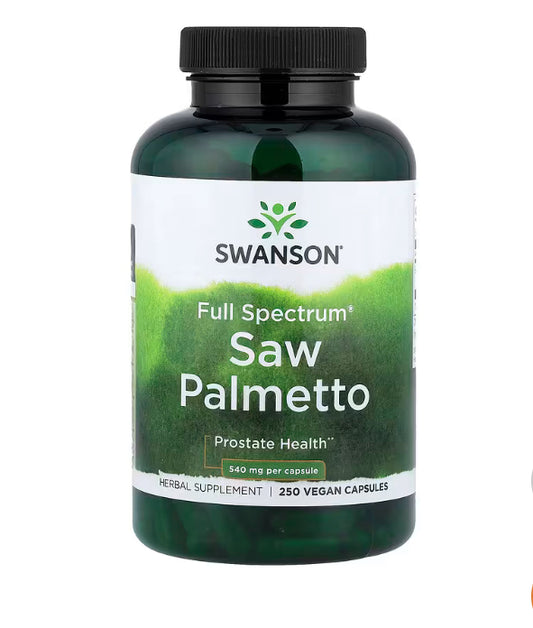 Swanson
Full Spectrum® Saw Palmetto, 540 mg, 250 Vegan Capsules