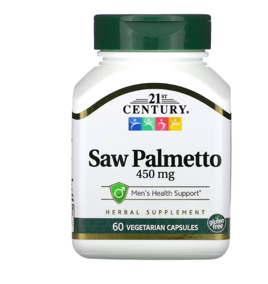 21st Century
Saw Palmetto, 450 mg, 60 Vegetarian Capsules