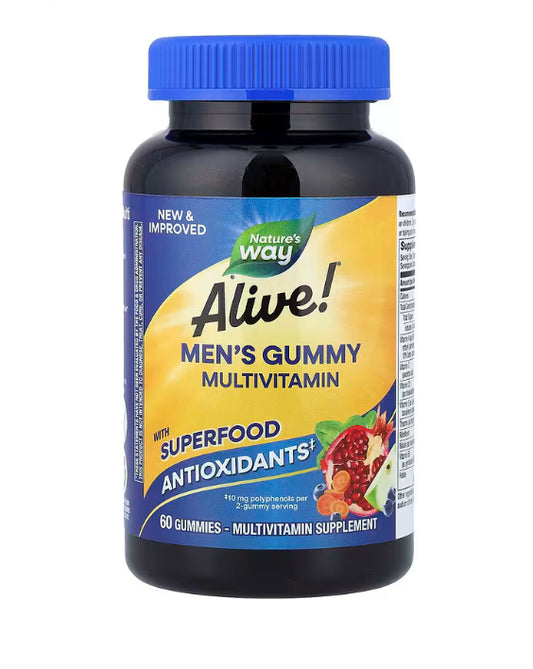 Nature's Way
Alive!® Men's Gummy Multivitamin, Fruit, 60 Gummies