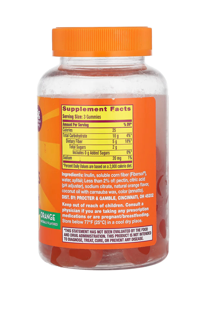 Metamucil Fiber Gummies, Orange, 72 Gummies