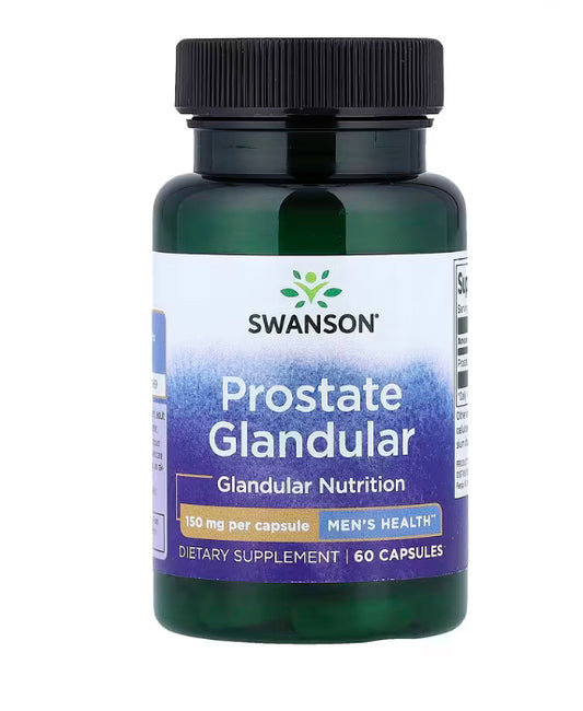 Swanson
Prostate Glandular, 150 mg, 60 Capsules
