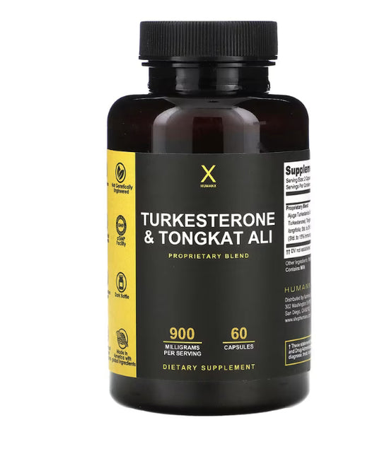 Humanx
Turkesterone & Tongkat Ali, 60 Capsules