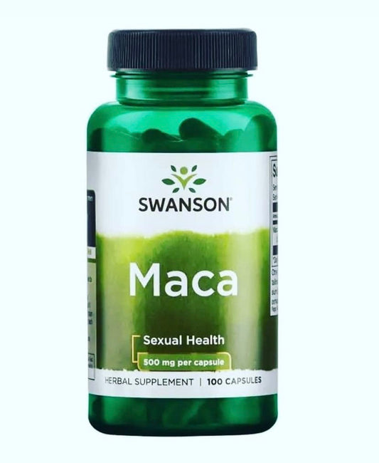 Pre-Order | Arrives in 5–10 Days – SWANSON MACA, 100 CAPSULES