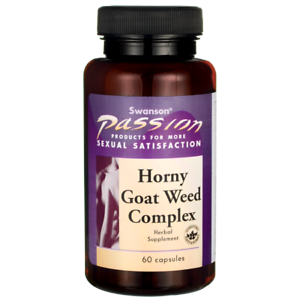 Pre-Order | Arrives in 5–10 Days – SWANSON HORNY GOAT WEED COMPLEX, 60 CAPSULES